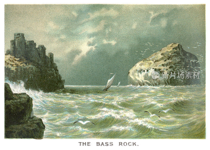 巴斯岩，福斯湾，苏格兰
