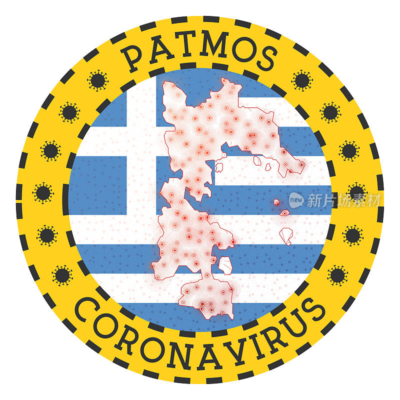 帕特莫斯的冠状病毒迹象。