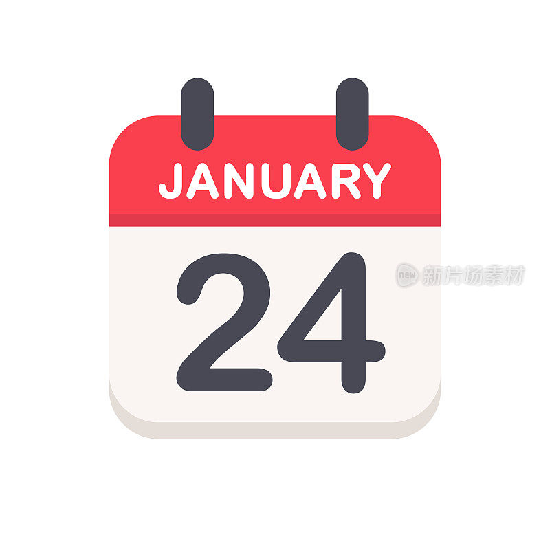 1月24日-日历图标