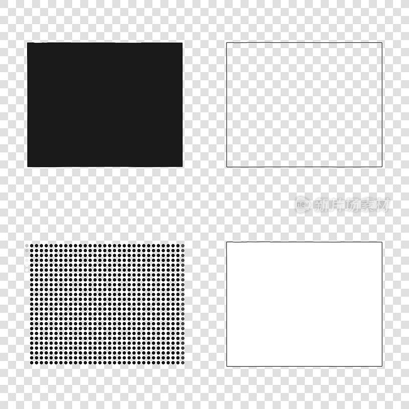 怀俄明州地图设计-黑色，轮廓，马赛克和白色
