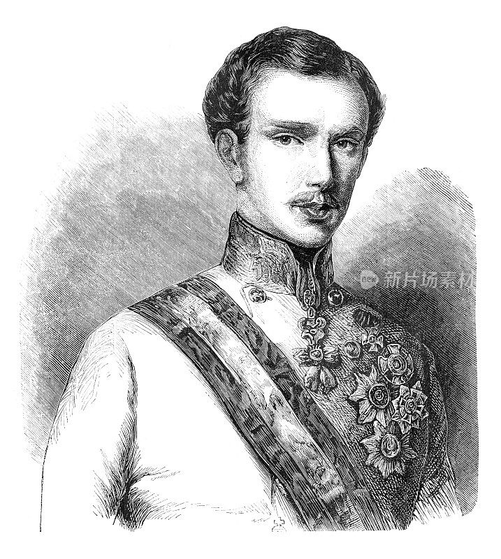 弗朗茨・约瑟夫一世奥地利皇帝和匈牙利国王1854年