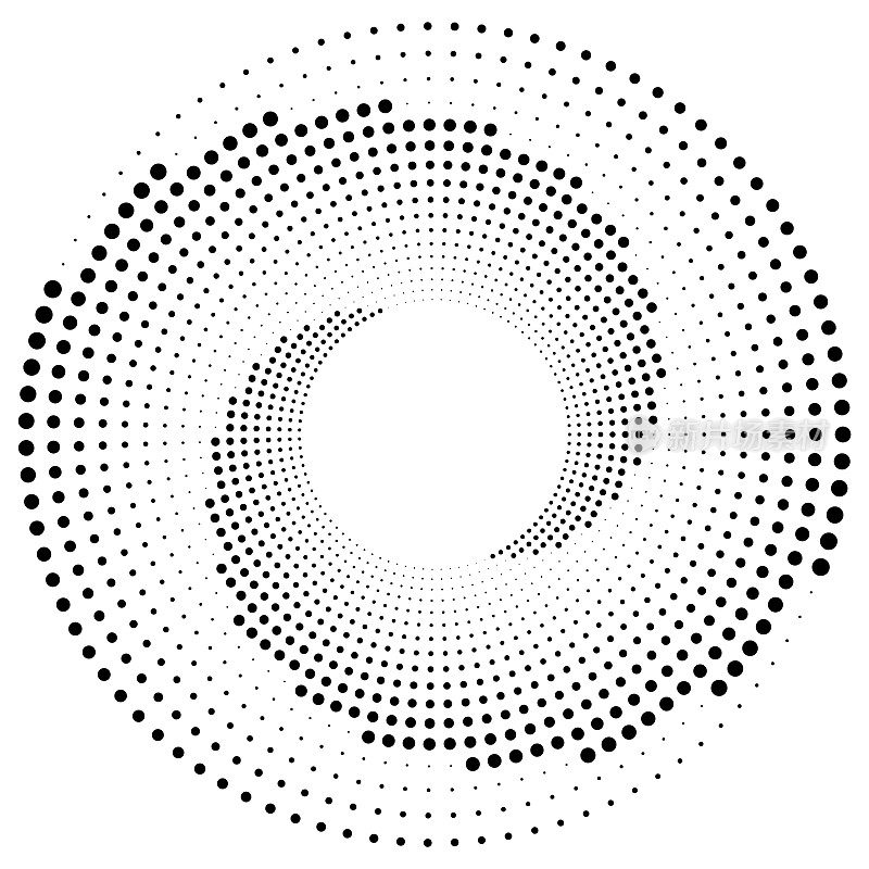 圆点漩涡图案