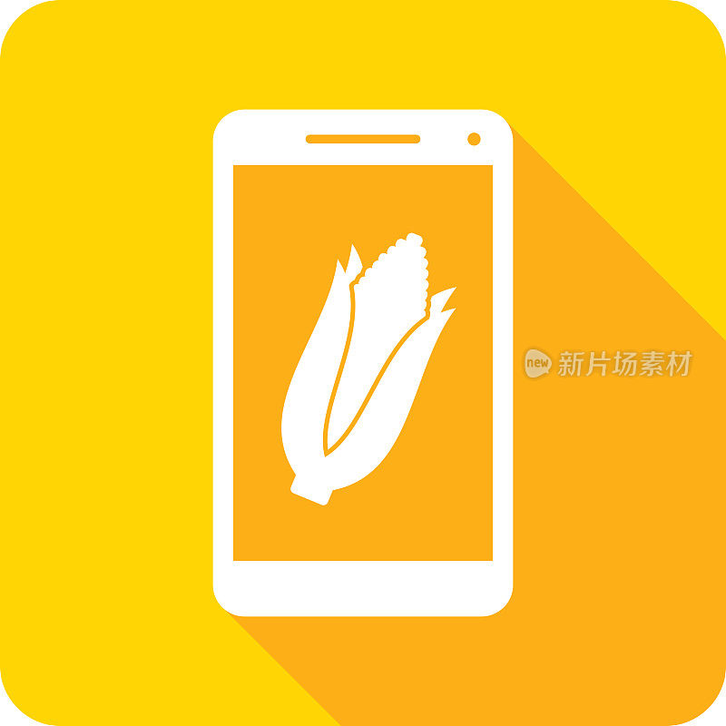 玉米智能手机图标轮廓