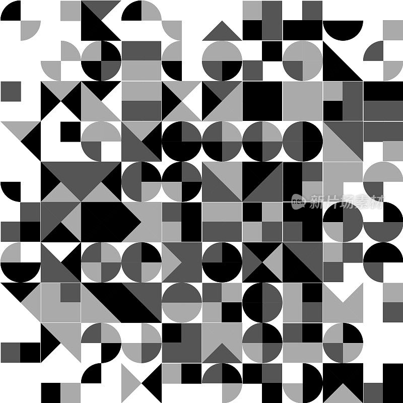 灰度抽象几何形状模式第2卷588