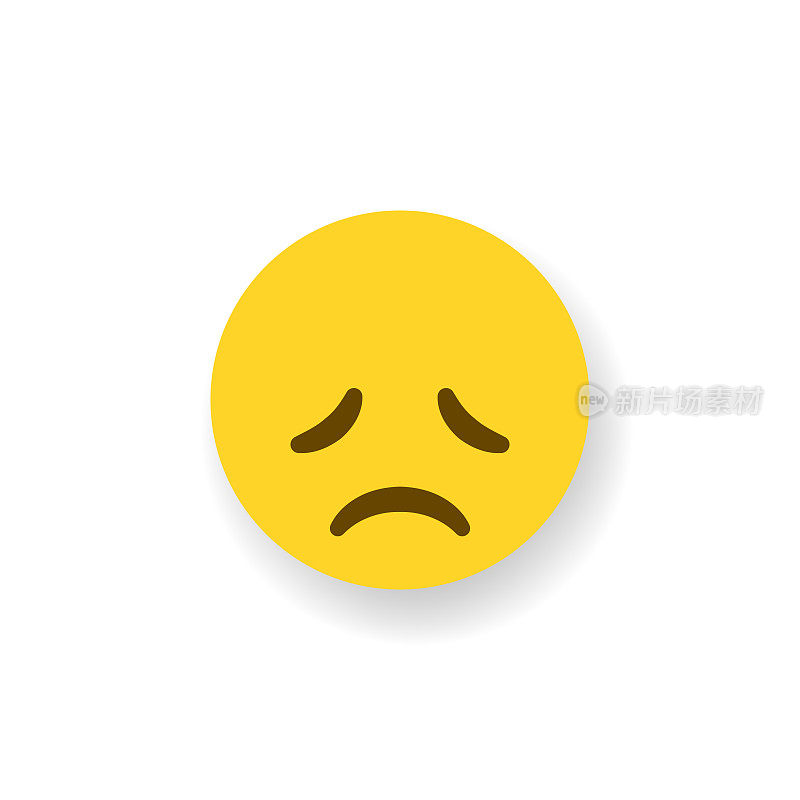 Emoticon平面设计投阴影效果