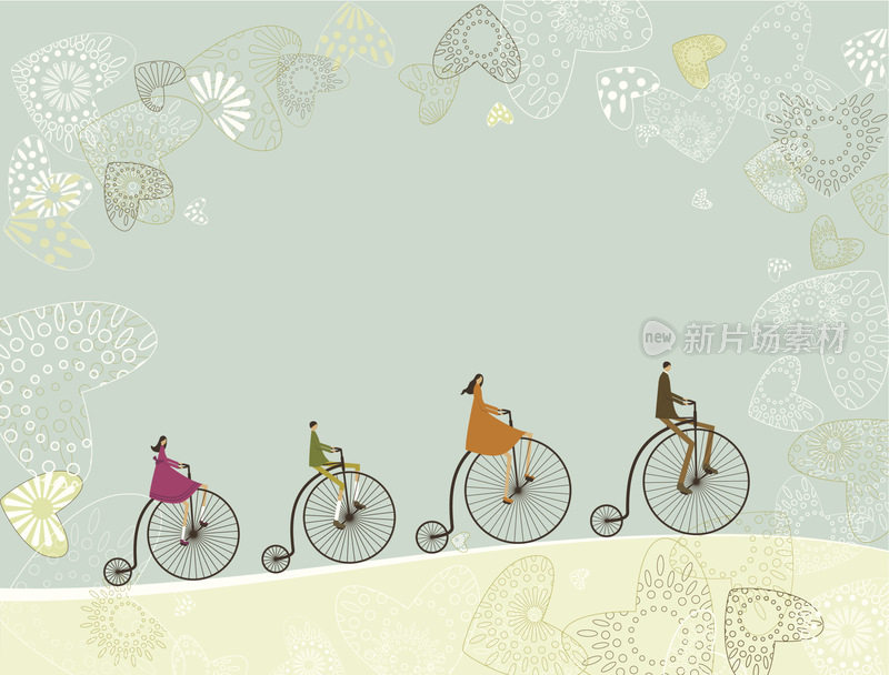 家人会骑自行车