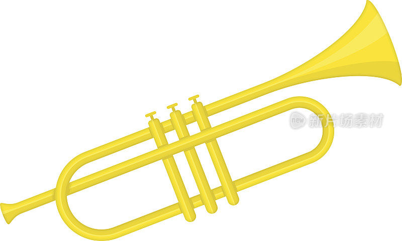 黄铜喇叭图标。