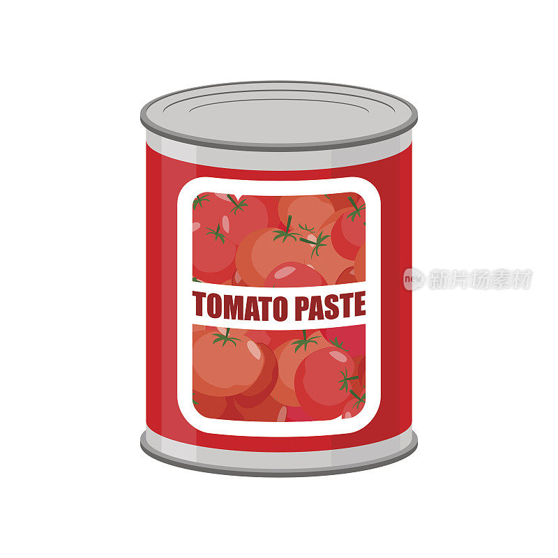 番茄酱罐头。番茄罐头