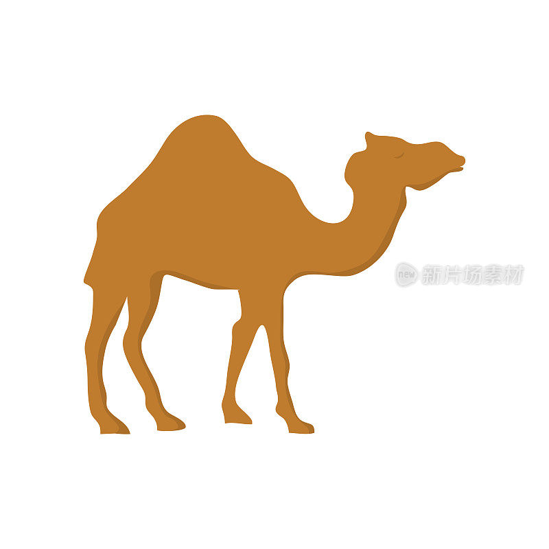 骆驼卡通轮廓