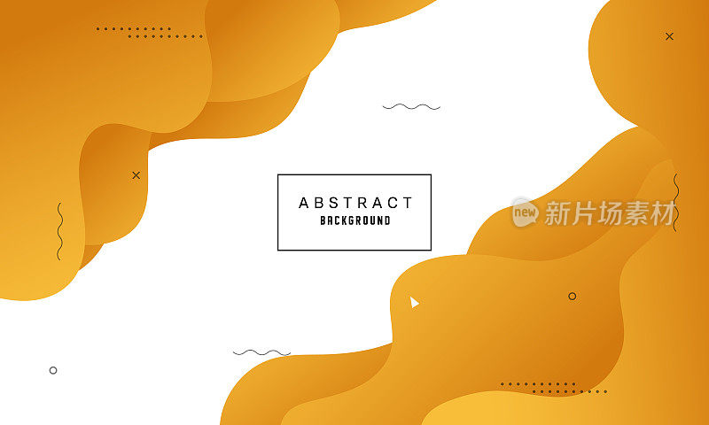 黄色渐变波抽象背景