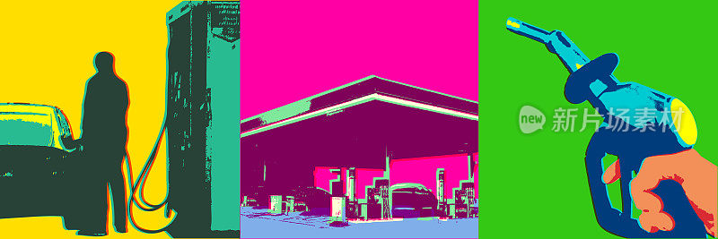 汽油或加油站图标