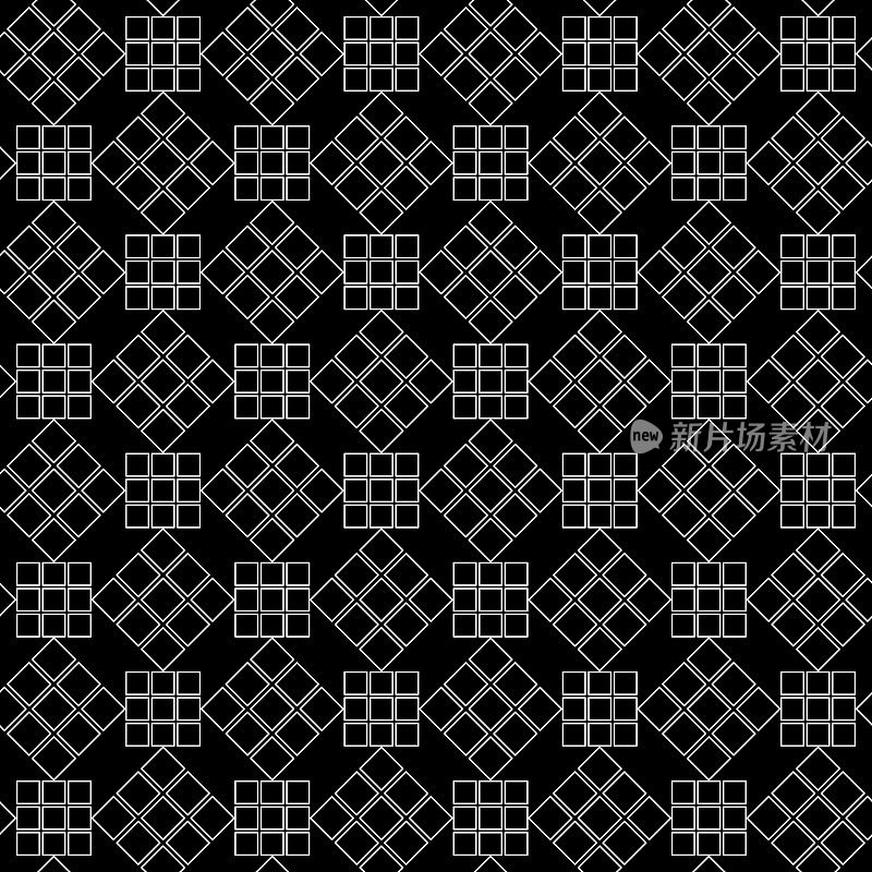 双模式的3x3方块在黑色