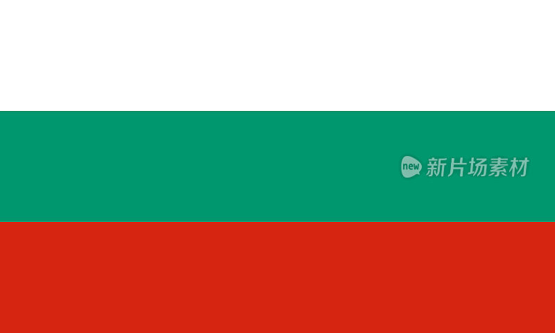 保加利亚的旗帜。保加利亚的国家象征，官方颜色。模板图标。摘要向量背景