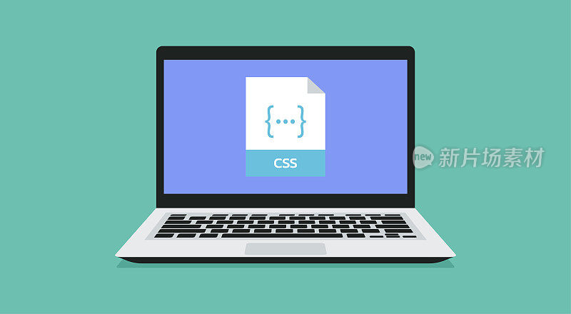 文件格式与CSS标签在笔记本电脑上