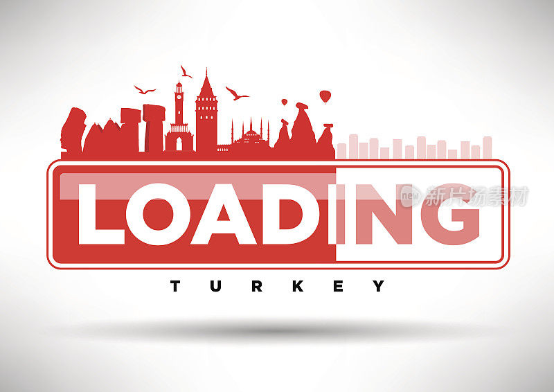 土耳其天际线加载排版设计