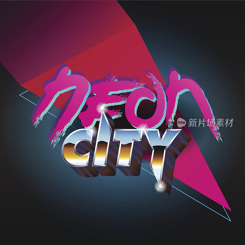 80年's-Neon-City-Title怀旧