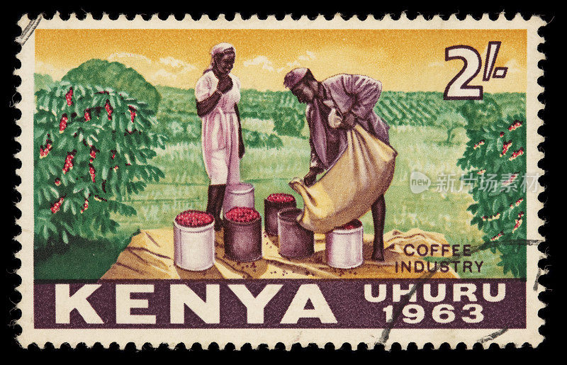 肯尼亚收获咖啡邮票