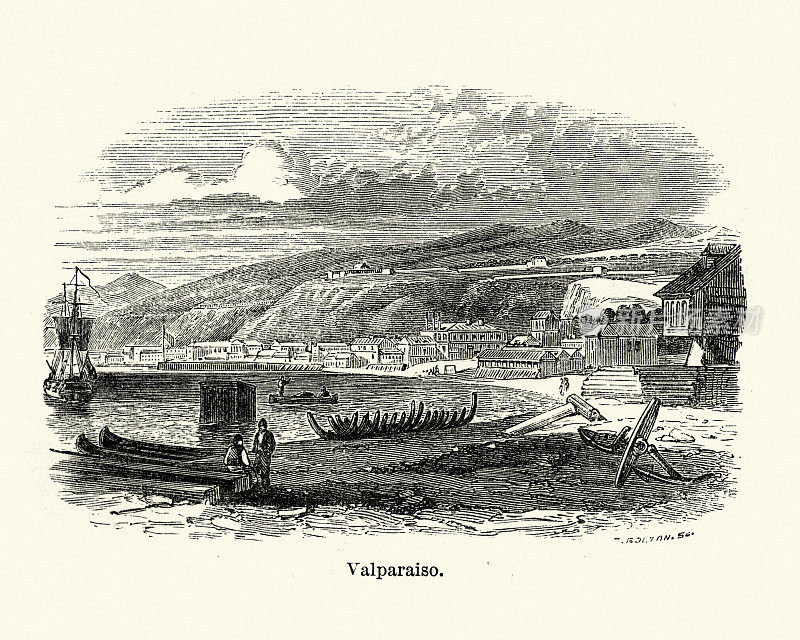 瓦尔帕莱索，智利，19世纪