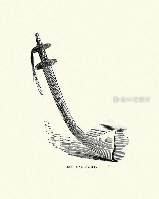 Kukri，廓尔喀刀，19世纪50年代
