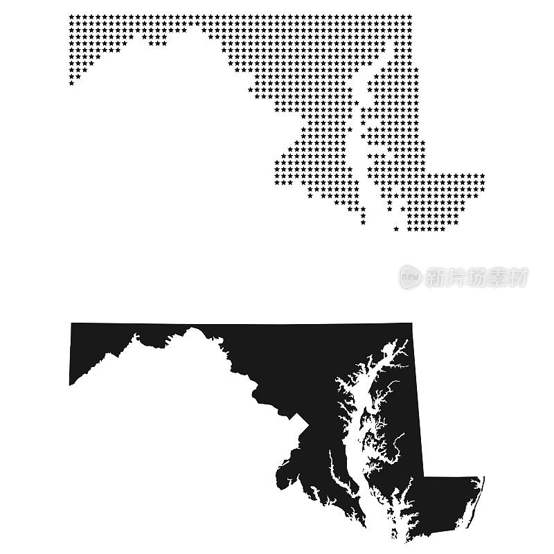 马里兰的地图