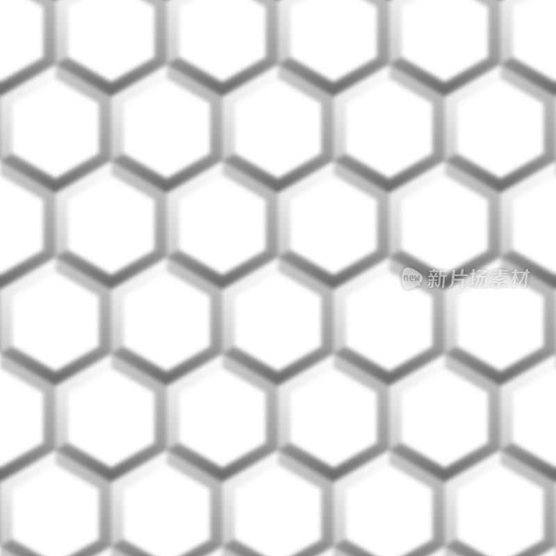 模糊的六边形网格三维图案