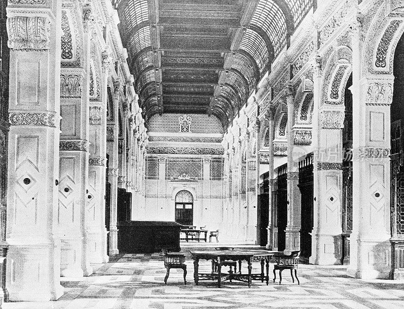 1895年印度的人物和地标:康尼马拉图书馆