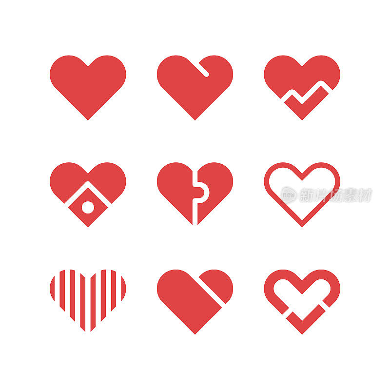 心图标,爱的概念