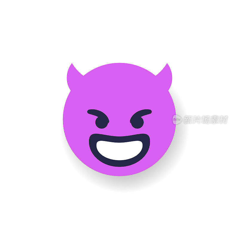 Emoticon平面设计投阴影效果