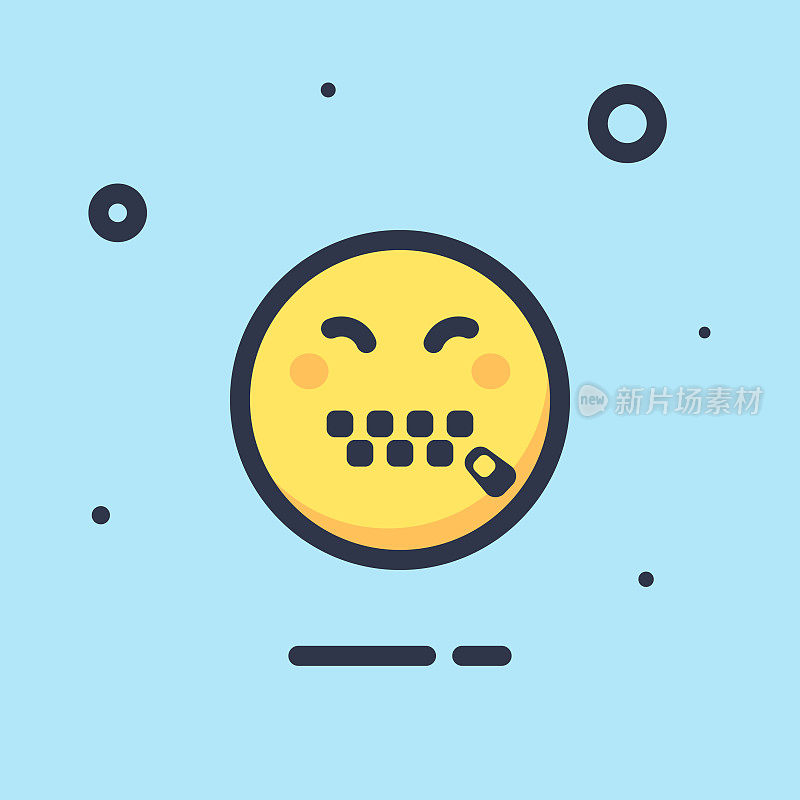 Emoticon平面设计颜色背景