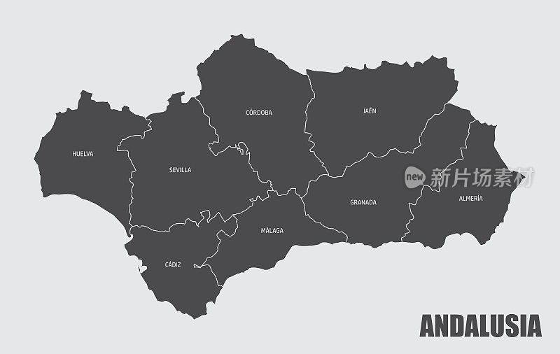 安达卢西亚省地图