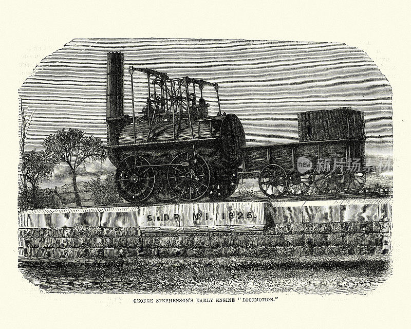 乔治・斯蒂芬森的蒸汽机车，19世纪