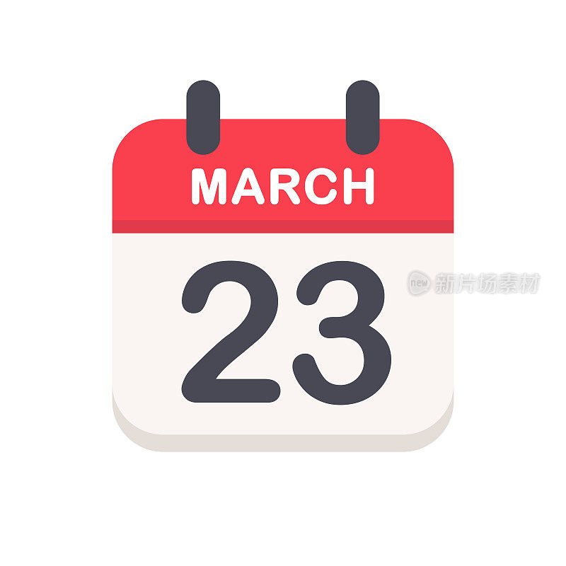 3月23日日历图标