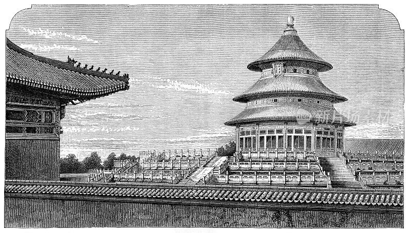 北京天坛，大约十五世纪
