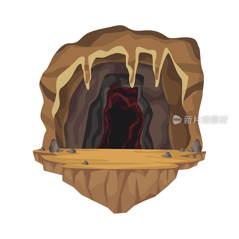深山洞穴内部景象