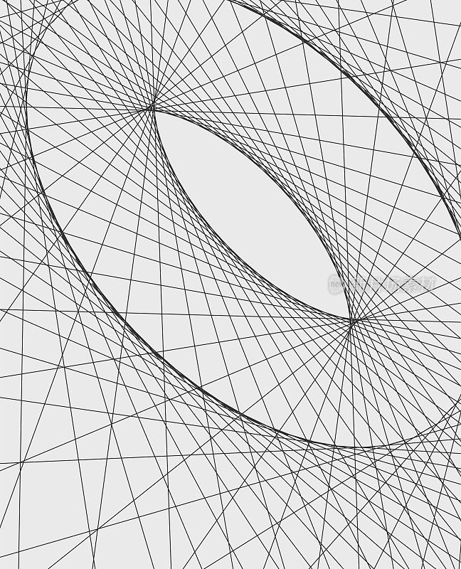 黑白放射状网线结构技术花纹纹理背景