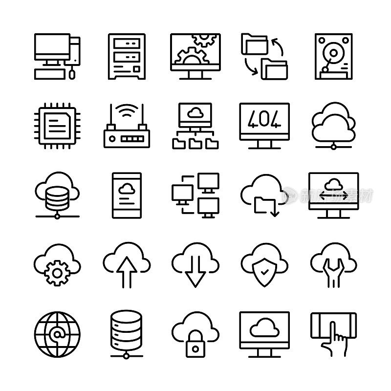 云计算行图标设置