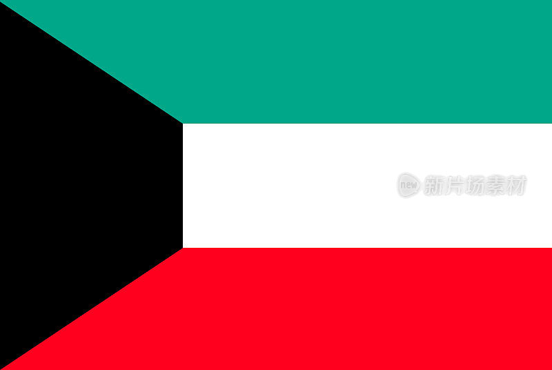 国旗的科威特。