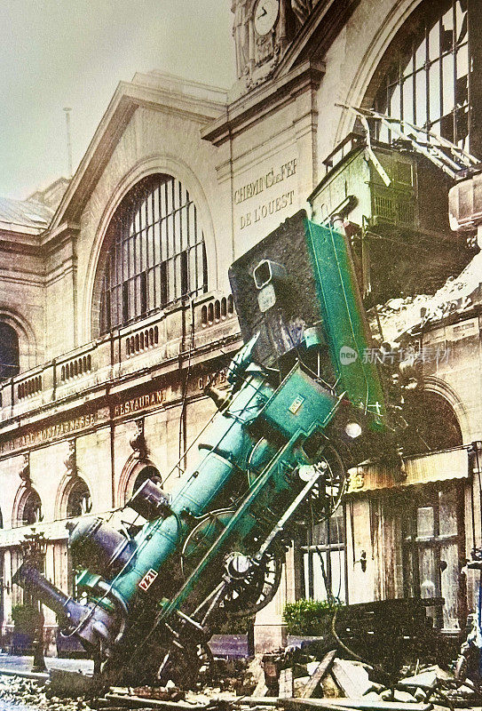 1895年机车事故，巴黎西站