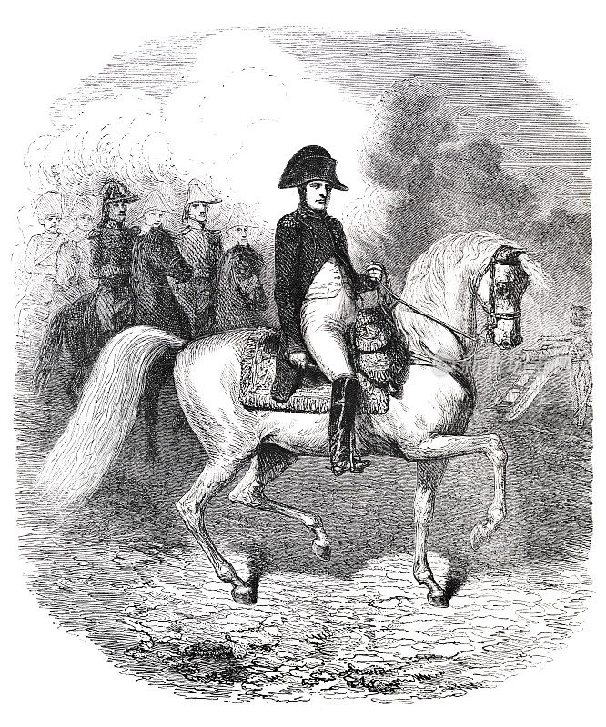 拿破仑・波拿巴骑着马伦戈，1807年
