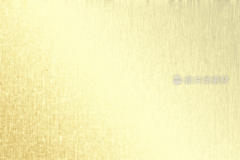 金色的金属背景，亚麻的纹理，明亮的节日背景
