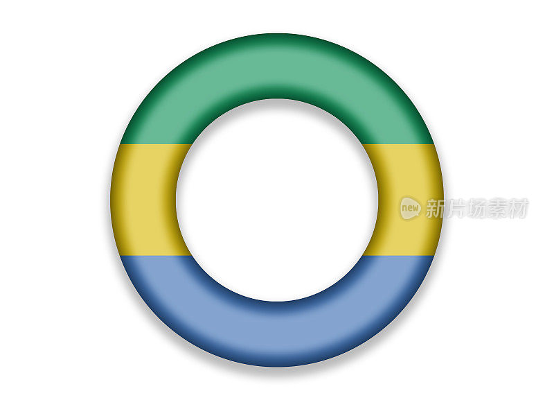 加蓬的圆形旗帜