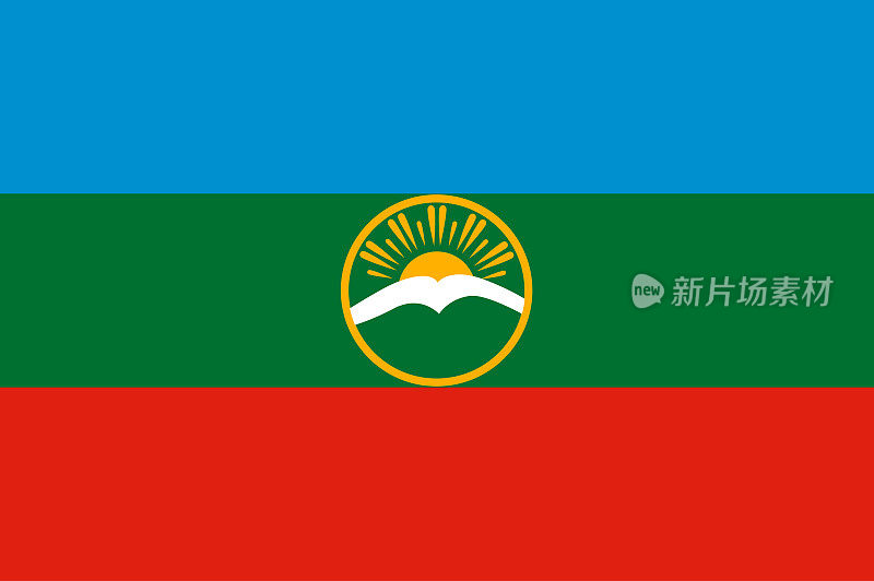 俄罗斯卡拉奇-切尔克斯共和国国旗