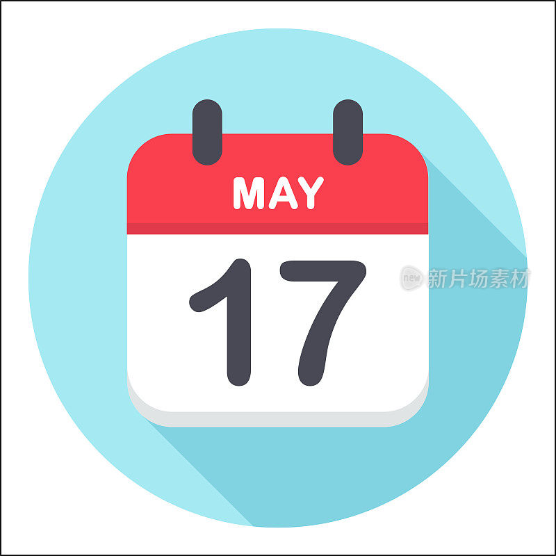 5月17日-日历图标-圆