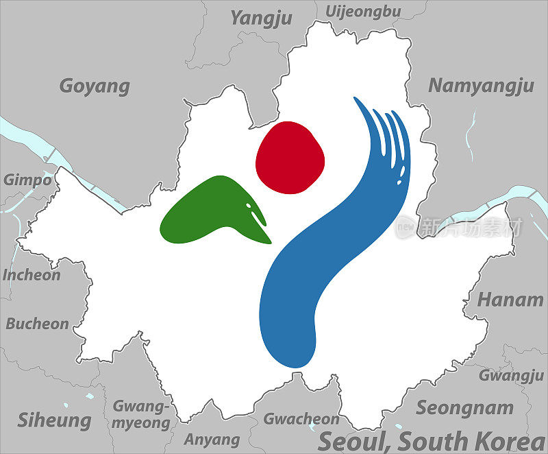韩国首尔地图