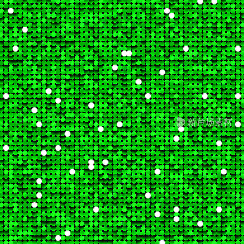 绿色亮片闪闪发光的背景图案