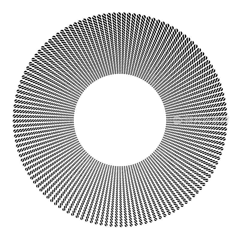 拷贝中心空间四周为圆形半圆形图案，径向大小梯度