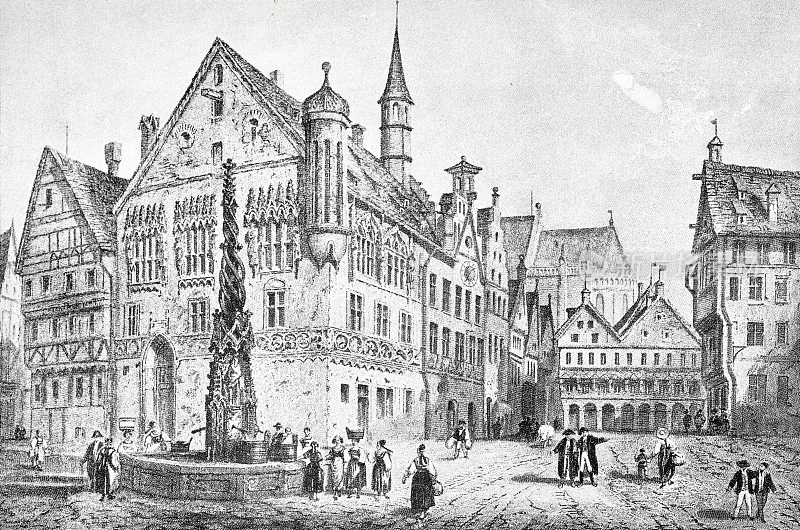 1842年，德国乌尔姆市政厅