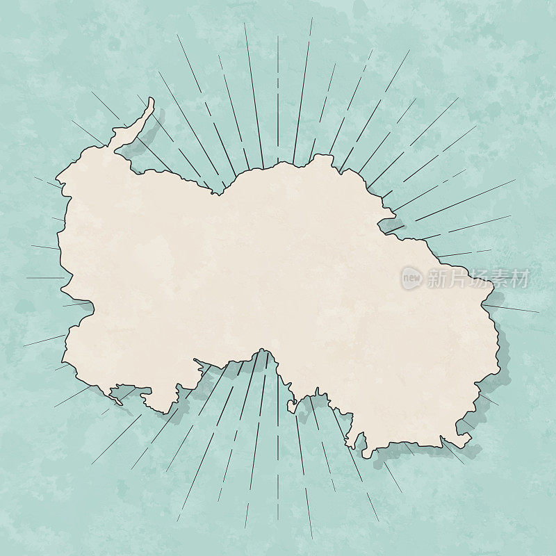 南奥塞梯地图复古风格-旧纹理纸