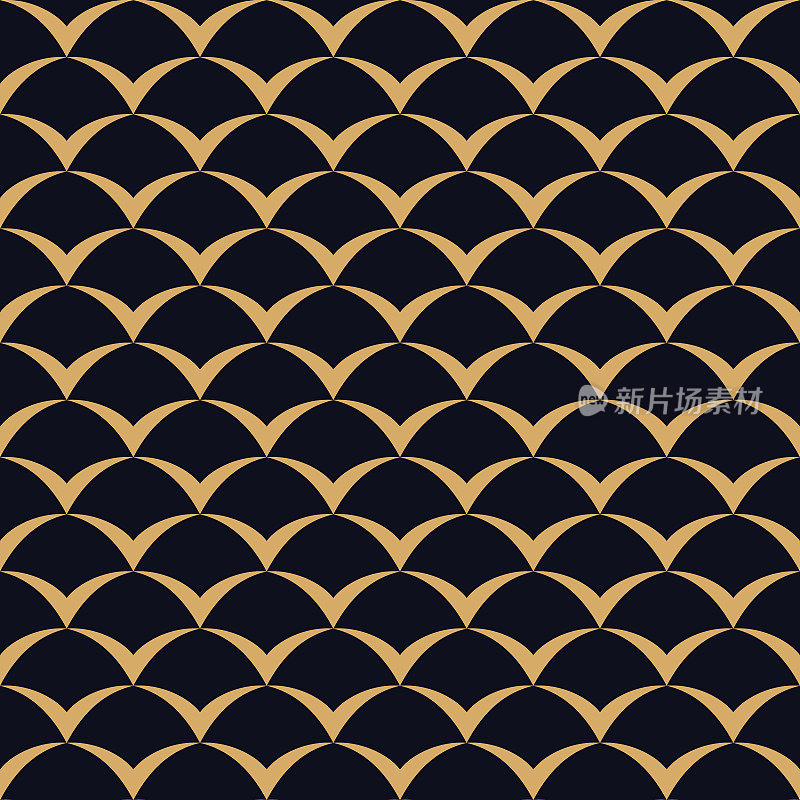 日本波浪无缝背景图案