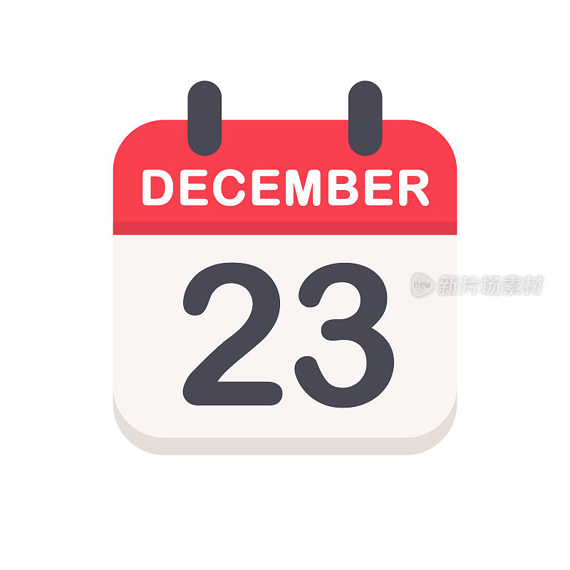 12月23日-日历图标